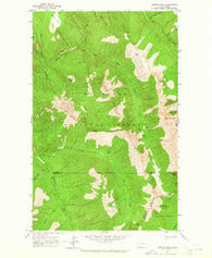 Azurite Peak Washington Historical topographic map, 1:24000 scale, 7.5 X 7.5 Minute, Year 1963