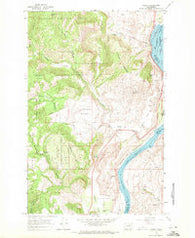 Azwell Washington Historical topographic map, 1:24000 scale, 7.5 X 7.5 Minute, Year 1968