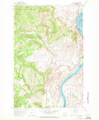 Azwell Washington Historical topographic map, 1:24000 scale, 7.5 X 7.5 Minute, Year 1968