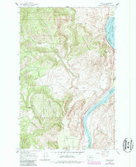 Azwell Washington Historical topographic map, 1:24000 scale, 7.5 X 7.5 Minute, Year 1968