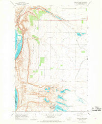 Babcock Ridge Washington Historical topographic map, 1:24000 scale, 7.5 X 7.5 Minute, Year 1966