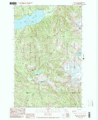 Bacon Peak Washington Historical topographic map, 1:24000 scale, 7.5 X 7.5 Minute, Year 1989