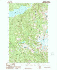 Bacon Peak Washington Historical topographic map, 1:24000 scale, 7.5 X 7.5 Minute, Year 1989