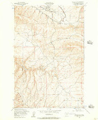Badger Gap Washington Historical topographic map, 1:24000 scale, 7.5 X 7.5 Minute, Year 1953