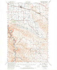 Badger Pocket Washington Historical topographic map, 1:62500 scale, 15 X 15 Minute, Year 1953