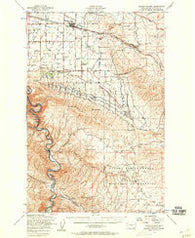 Badger Pocket Washington Historical topographic map, 1:62500 scale, 15 X 15 Minute, Year 1953