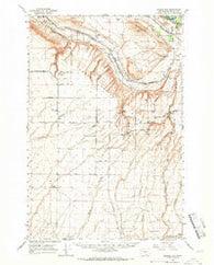 Badger Pocket Washington Historical topographic map, 1:62500 scale, 15 X 15 Minute, Year 1965