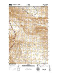 Badger Gap Washington Current topographic map, 1:24000 scale, 7.5 X 7.5 Minute, Year 2013