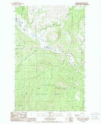 Bailey Creek Washington Historical topographic map, 1:24000 scale, 7.5 X 7.5 Minute, Year 1988