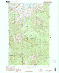 Baker Pass Washington Historical topographic map, 1:24000 scale, 7.5 X 7.5 Minute, Year 1989