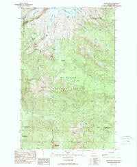Baker Pass Washington Historical topographic map, 1:24000 scale, 7.5 X 7.5 Minute, Year 1989