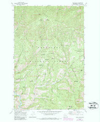 Baldy Mountain Washington Historical topographic map, 1:24000 scale, 7.5 X 7.5 Minute, Year 1968