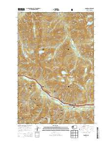 Bandera Washington Current topographic map, 1:24000 scale, 7.5 X 7.5 Minute, Year 2014