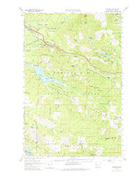 Bandera Washington Historical topographic map, 1:62500 scale, 15 X 15 Minute, Year 1960