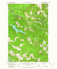 Bandera Washington Historical topographic map, 1:62500 scale, 15 X 15 Minute, Year 1960