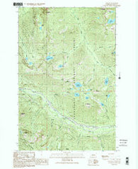 Bandera Washington Historical topographic map, 1:24000 scale, 7.5 X 7.5 Minute, Year 1989