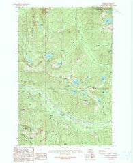 Bandera Washington Historical topographic map, 1:24000 scale, 7.5 X 7.5 Minute, Year 1989