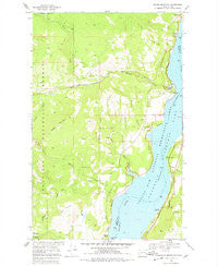 Bangs Mountain Washington Historical topographic map, 1:24000 scale, 7.5 X 7.5 Minute, Year 1969