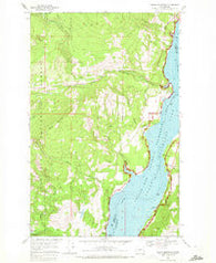 Bangs Mountain Washington Historical topographic map, 1:24000 scale, 7.5 X 7.5 Minute, Year 1969
