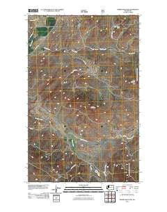 Barker Mountain Washington Historical topographic map, 1:24000 scale, 7.5 X 7.5 Minute, Year 2011