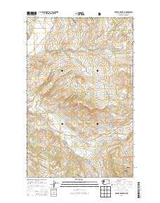 Barker Mountain Washington Current topographic map, 1:24000 scale, 7.5 X 7.5 Minute, Year 2014