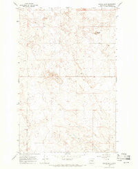 Barnes Butte Washington Historical topographic map, 1:24000 scale, 7.5 X 7.5 Minute, Year 1968
