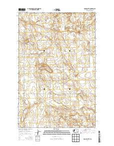 Barnes Butte Washington Current topographic map, 1:24000 scale, 7.5 X 7.5 Minute, Year 2014