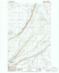 Basin City Washington Historical topographic map, 1:24000 scale, 7.5 X 7.5 Minute, Year 1986