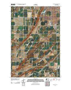 Basin City Washington Historical topographic map, 1:24000 scale, 7.5 X 7.5 Minute, Year 2011