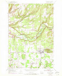 Battle Ground Washington Historical topographic map, 1:24000 scale, 7.5 X 7.5 Minute, Year 1954