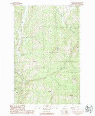 Bear Mountain Washington Historical topographic map, 1:24000 scale, 7.5 X 7.5 Minute, Year 1988