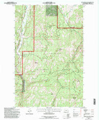 Bear Mountain Washington Historical topographic map, 1:24000 scale, 7.5 X 7.5 Minute, Year 1992