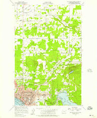 Bellingham North Washington Historical topographic map, 1:24000 scale, 7.5 X 7.5 Minute, Year 1954