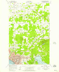 Bellingham North Washington Historical topographic map, 1:24000 scale, 7.5 X 7.5 Minute, Year 1954