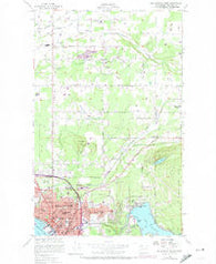 Bellingham North Washington Historical topographic map, 1:24000 scale, 7.5 X 7.5 Minute, Year 1954