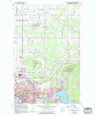 Bellingham North Washington Historical topographic map, 1:24000 scale, 7.5 X 7.5 Minute, Year 1954