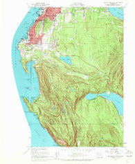 Bellingham South Washington Historical topographic map, 1:24000 scale, 7.5 X 7.5 Minute, Year 1954