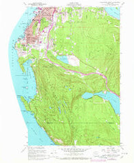Bellingham South Washington Historical topographic map, 1:24000 scale, 7.5 X 7.5 Minute, Year 1954