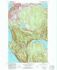 Bellingham South Washington Historical topographic map, 1:24000 scale, 7.5 X 7.5 Minute, Year 1954