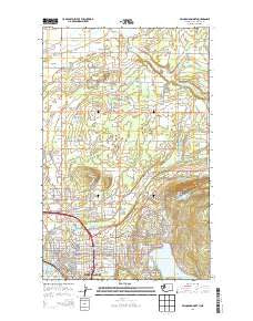 Bellingham North Washington Current topographic map, 1:24000 scale, 7.5 X 7.5 Minute, Year 2014