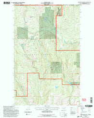 Belshazzar Mtn Washington Historical topographic map, 1:24000 scale, 7.5 X 7.5 Minute, Year 1992