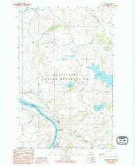 Belvedere Washington Historical topographic map, 1:24000 scale, 7.5 X 7.5 Minute, Year 1989