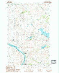 Belvedere Washington Historical topographic map, 1:24000 scale, 7.5 X 7.5 Minute, Year 1989