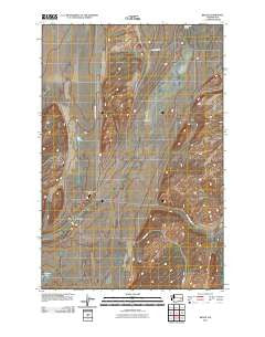 Benge Washington Historical topographic map, 1:24000 scale, 7.5 X 7.5 Minute, Year 2011