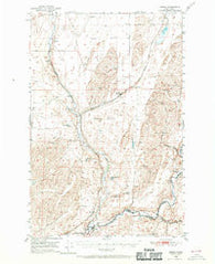 Benge Washington Historical topographic map, 1:62500 scale, 15 X 15 Minute, Year 1950