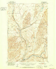 Benge Washington Historical topographic map, 1:62500 scale, 15 X 15 Minute, Year 1952
