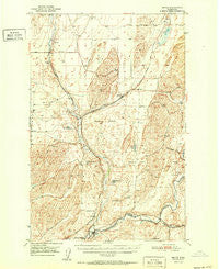 Benge Washington Historical topographic map, 1:62500 scale, 15 X 15 Minute, Year 1952