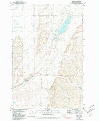 Benge Washington Historical topographic map, 1:24000 scale, 7.5 X 7.5 Minute, Year 1981