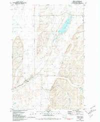 Benge Washington Historical topographic map, 1:24000 scale, 7.5 X 7.5 Minute, Year 1981