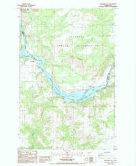 Benjamin Lake Washington Historical topographic map, 1:24000 scale, 7.5 X 7.5 Minute, Year 1985